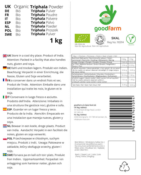 goodFarm Organic Triphala Powder 1kg