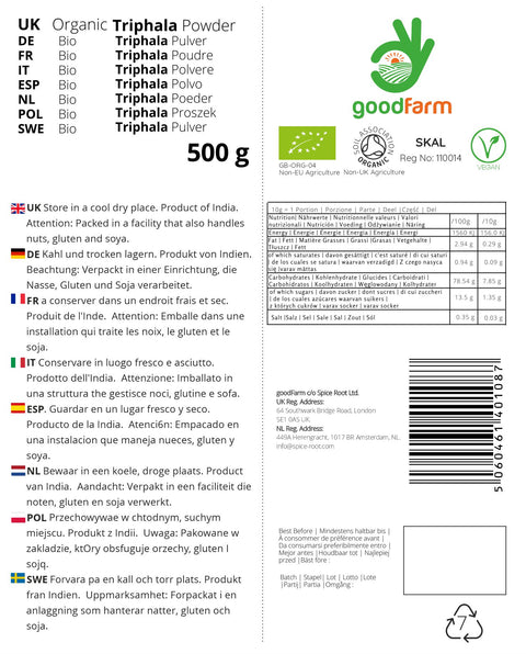 goodFarm Organic Triphala Powder 500g