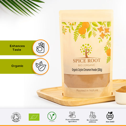 Spice Root Organic Ceylon Cinnamon Powder 250g